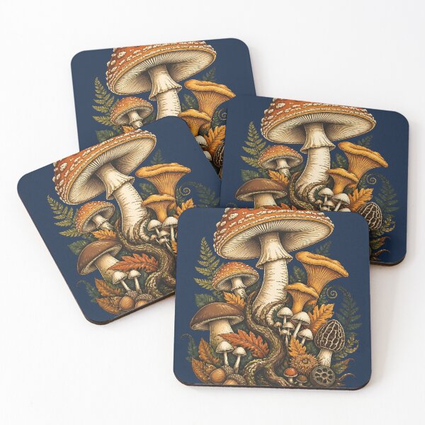 Item preview, Autumn Foraging Mushroom Art designed and sold by Fun2Fentastic.