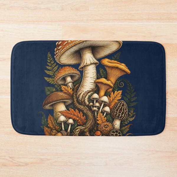 Item preview, Autumn Foraging Mushroom Art designed and sold by Fun2Fentastic.