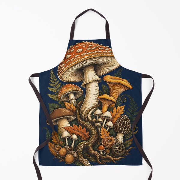 Item preview, Autumn Foraging Mushroom Art designed and sold by Fun2Fentastic.