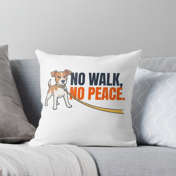 Item preview, No Walk No Peace Funny Dog T-Shirt | Dog Lover Shirt | Dog Owner Gift designed and sold by VIBECANVASSHOP .