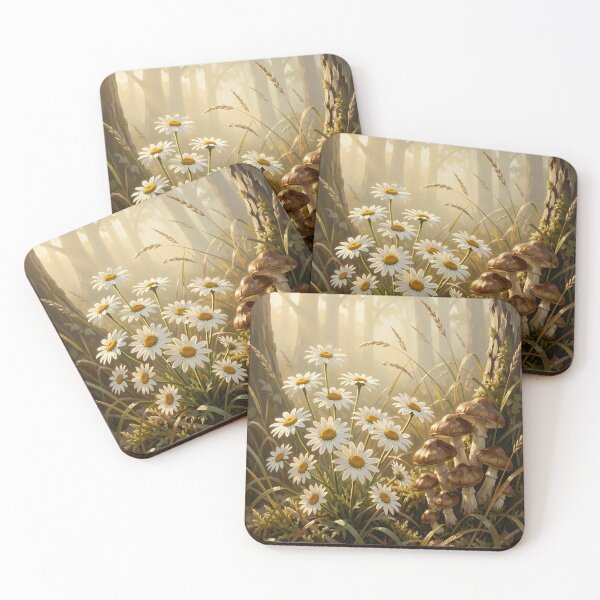 Item preview, Enchanted Forest Daisies and Woodland Mushrooms designed and sold by cr6zym1nd.