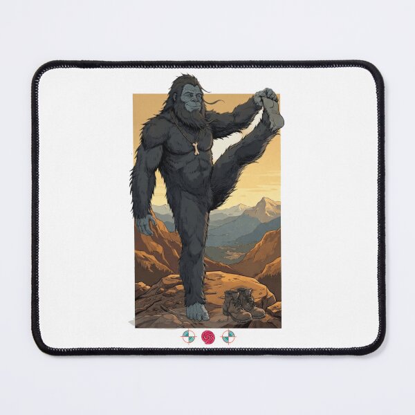 Item preview, Bigfoot Yoga Pose Mountain Zen Cute Sasquatch Stretching designed and sold by Whimsy Trail Co.