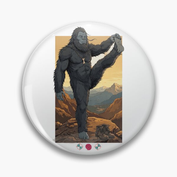 Item preview, Bigfoot Yoga Pose Mountain Zen Cute Sasquatch Stretching designed and sold by Whimsy Trail Co.