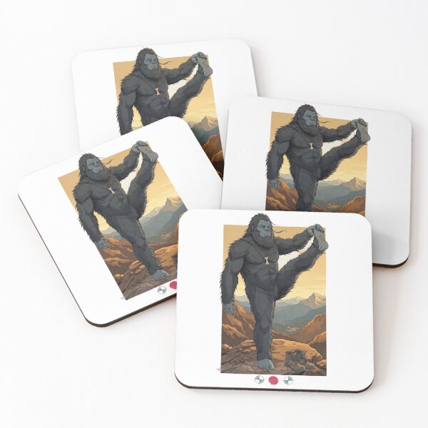 Item preview, Bigfoot Yoga Pose Mountain Zen Cute Sasquatch Stretching designed and sold by Whimsy Trail Co.