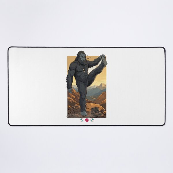 Item preview, Bigfoot Yoga Pose Mountain Zen Cute Sasquatch Stretching designed and sold by Whimsy Trail Co.