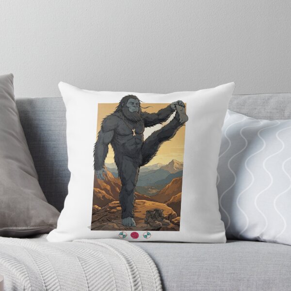 Item preview, Bigfoot Yoga Pose Mountain Zen Cute Sasquatch Stretching designed and sold by Whimsy Trail Co.