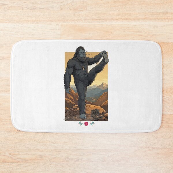 Item preview, Bigfoot Yoga Pose Mountain Zen Cute Sasquatch Stretching designed and sold by Whimsy Trail Co.