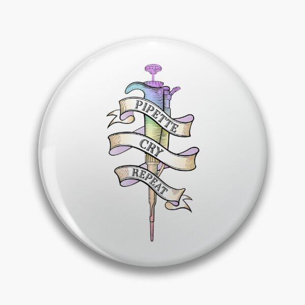 Item preview, Pipette Cry Repeat Pcr Science Tattoo designed and sold by giffywallss.