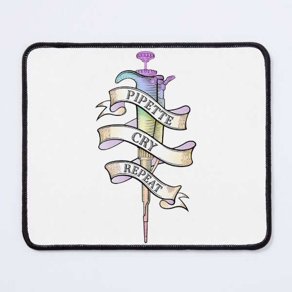Item preview, Pipette Cry Repeat Pcr Science Tattoo designed and sold by giffywallss.