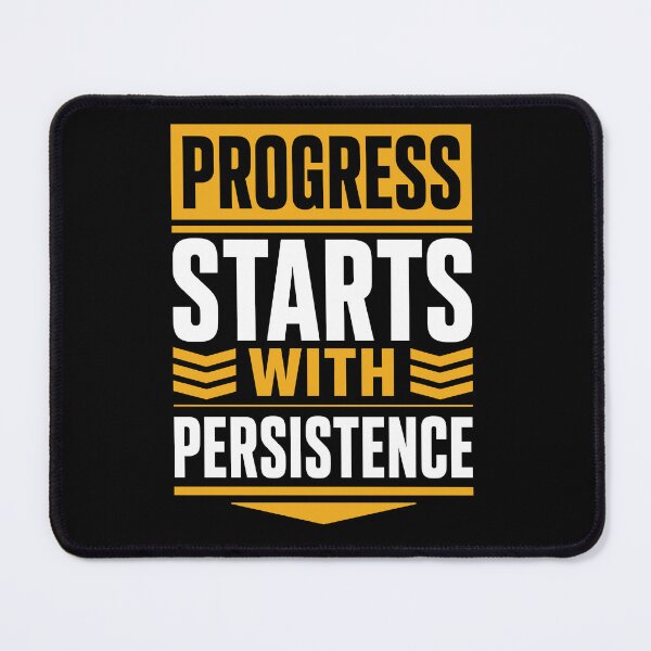 Item preview, Progress Starts with Persistence Motivational T-Shirt designed and sold by rejowan-arts.