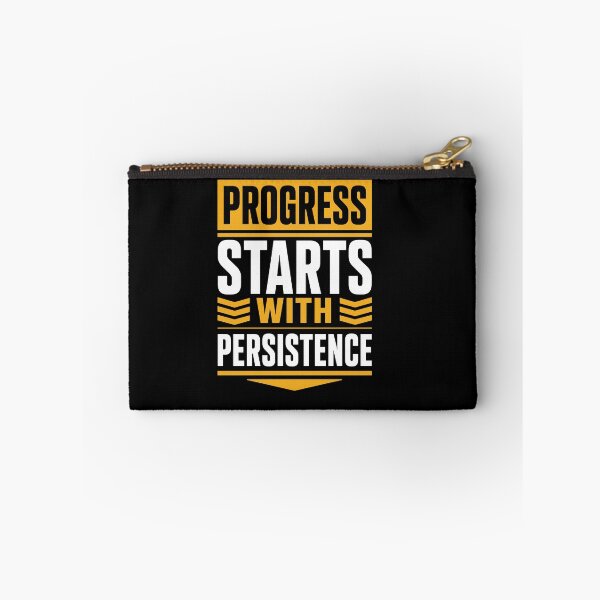 Item preview, Progress Starts with Persistence Motivational T-Shirt designed and sold by rejowan-arts.