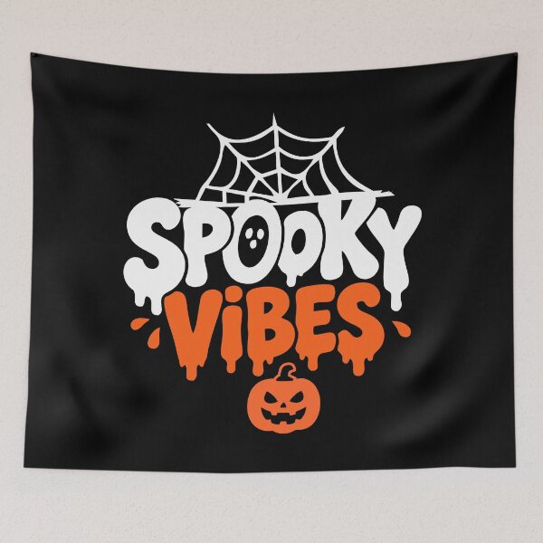 Item preview, Spooky Halloween Vibes Typography designed and sold by mazyoy.