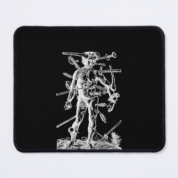Item preview, Copy of Wound Man from Feldtbuch der Wundartzney, 1517 (WHITE) designed and sold by Exhumed Archives.