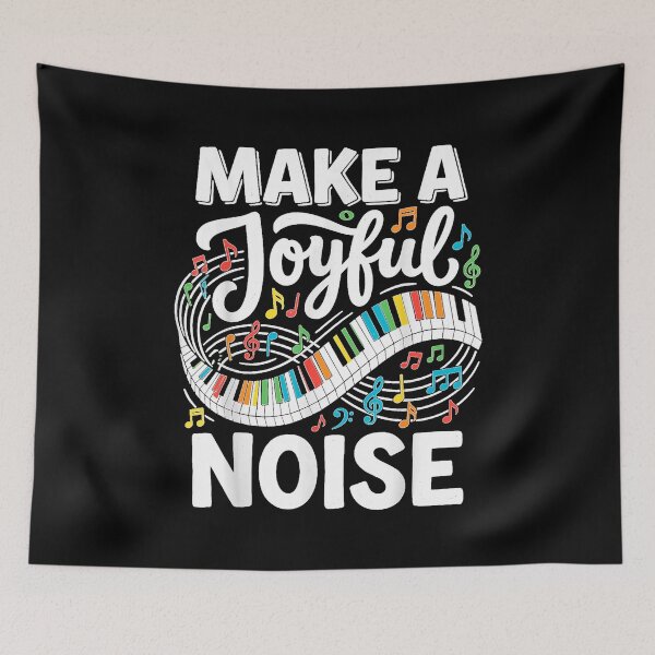 Item preview, Make Joyful Noise Piano Keys Pianist Music Musician Tee  designed and sold by StanaLuis.