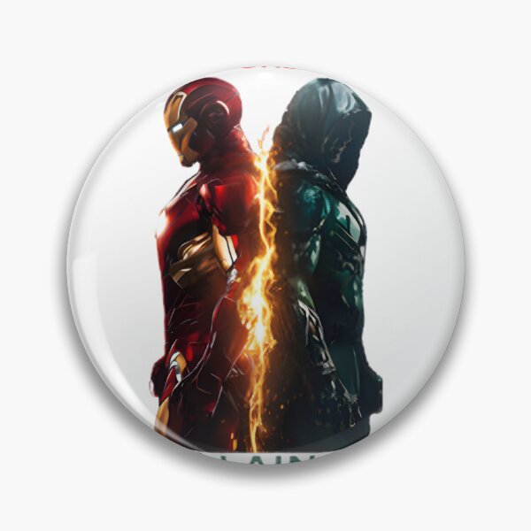 Item preview, Epic Battle Illustration Featuring Dr Doom vs Iron Man Inspired Superhero Showdown designed and sold by OceanBeagle.