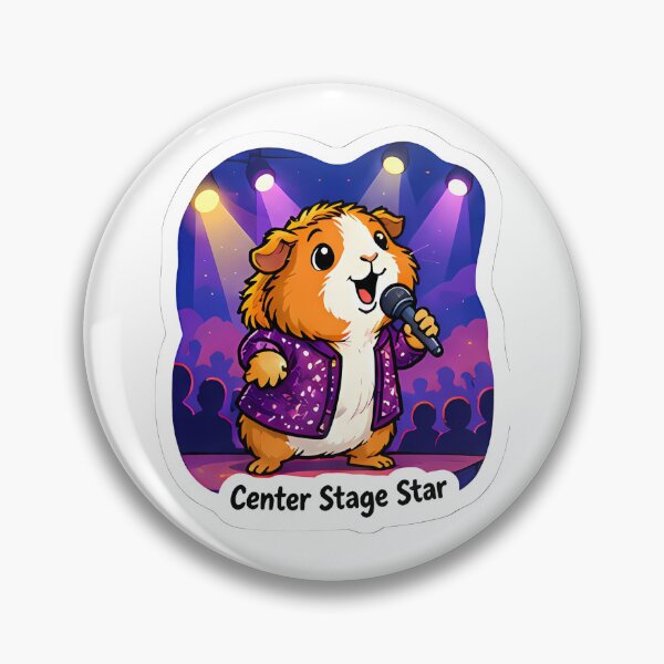 Item preview, Cute Guinea Pig Singer – Center Stage Star Singer Gift designed and sold by Isliath.
