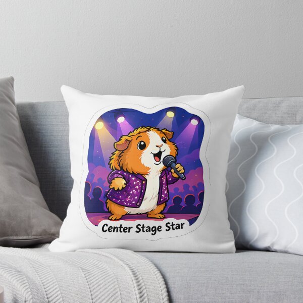 Item preview, Cute Guinea Pig Singer – Center Stage Star Singer Gift designed and sold by Isliath.