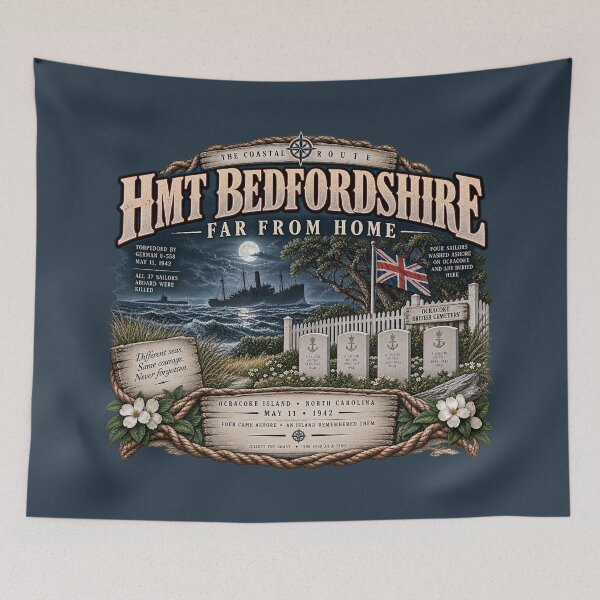 Item preview, HMT Bedfordshire Far From Home designed and sold by The Coastal Route.