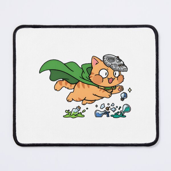 Item preview, Chaotic Chibi Doctor Doom Cat with Potion Crash Cute Fantasy Illustration designed and sold by OceanBeagle.