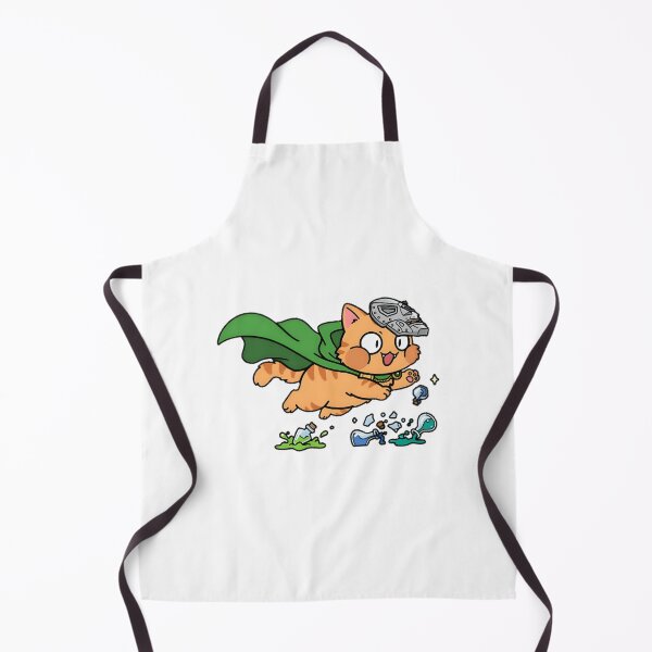 Item preview, Chaotic Chibi Doctor Doom Cat with Potion Crash Cute Fantasy Illustration designed and sold by OceanBeagle.