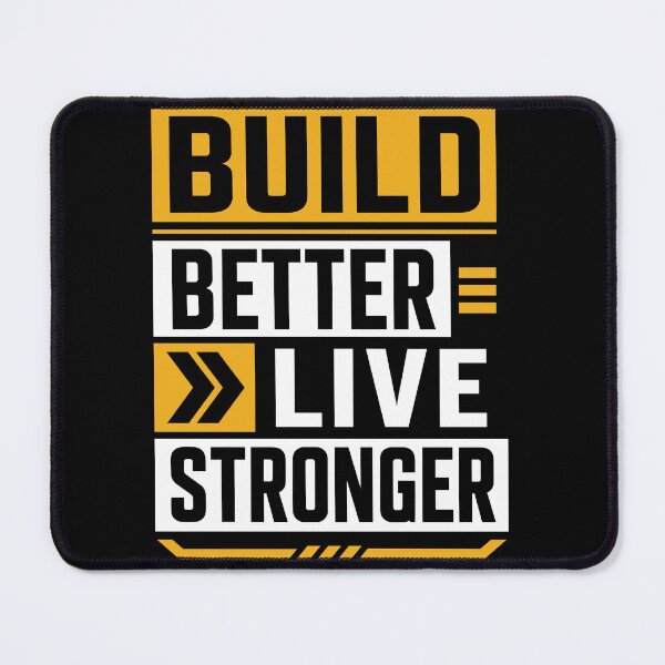Item preview, Build Better Live Stronger Motivational Fitness T-Shirt designed and sold by rejowan-arts.
