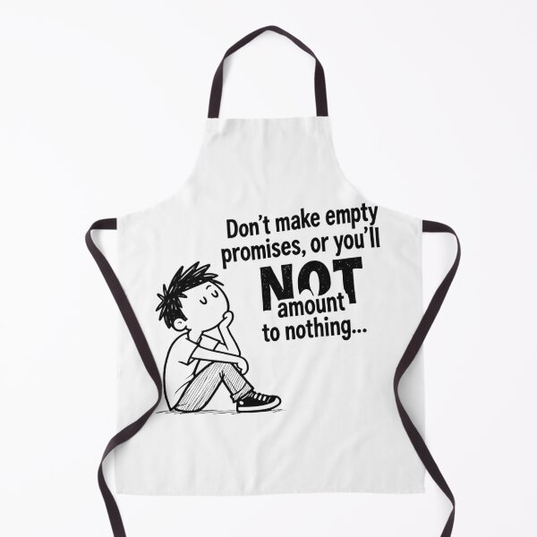 Item preview, T-shirt featuring a graphic of a sad figure titled "Empty Promises" (Alternatively: An illustration of a sad man losing everything due to habitual lies... "Don't make empty promises") designed and sold by Nela-&-Lena.