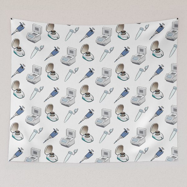 Item preview, Pcr Equipment Sticker Set With Pipette Thermocycler Centrifuge Microcentrifuge Tube designed and sold by giffywallss.