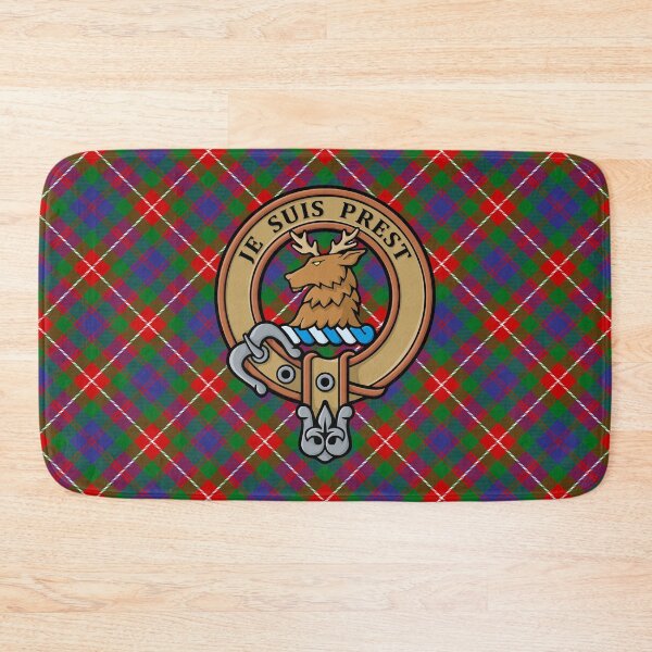 Item preview, Clan Fraser of Lovat Crest over Tartan designed and sold by sifis.