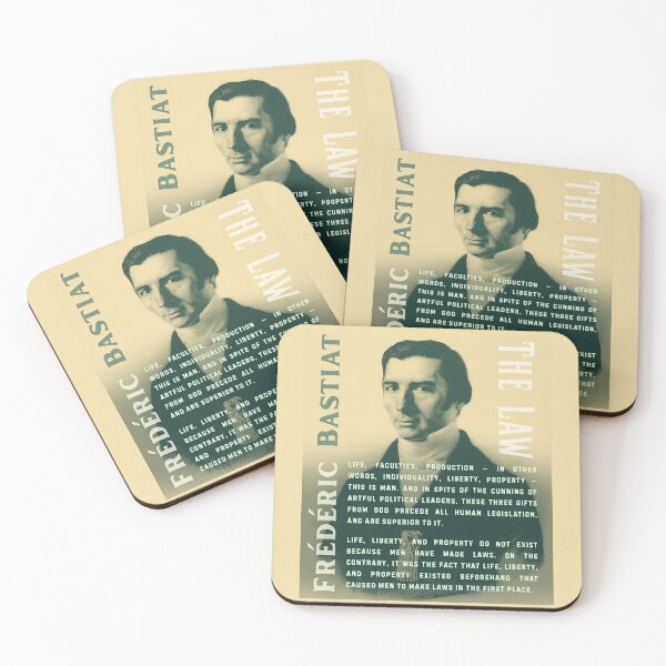 Item preview, Frédéric Bastiat quote: Life, faculties, production — in other words, individuality, liberty, property — this is man. designed and sold by artbleed.