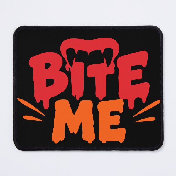 Item preview, Bite Me Cute Halloween Vibes Typography designed and sold by mazyoy.