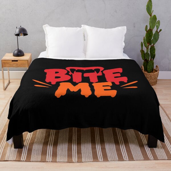 Item preview, Bite Me Cute Halloween Vibes Typography designed and sold by mazyoy.