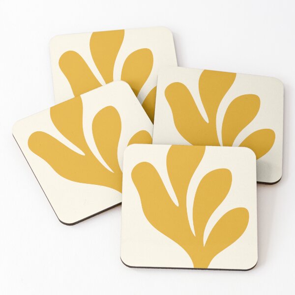 Item preview, Ochre Petal Cutout | Bold Matisse-Inspired Botanical Print (cutout) designed and sold by Zaramodo.