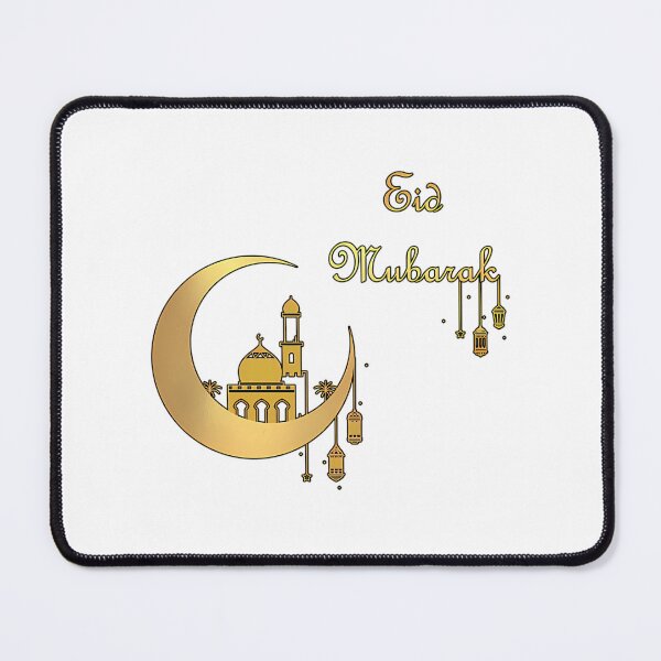 Item preview, Eid Mubarak - Gold And Black designed and sold by 99organizersd.