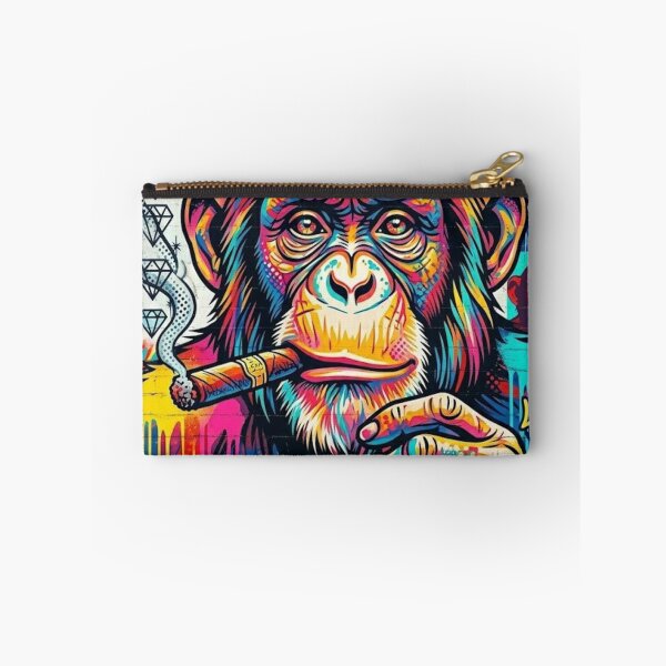 Item preview, Graffiti Chimp Top Hat - Cool Smoking Monkey Pop Art designed and sold by CattlettArt.