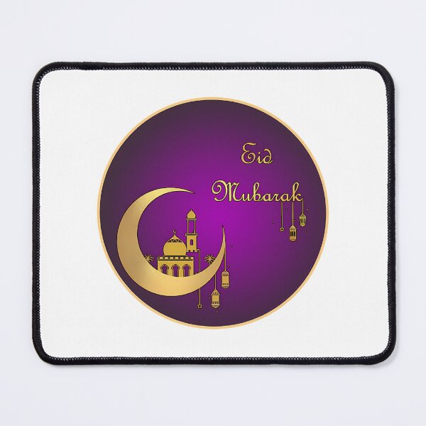 Item preview, Eid Mubarak - Gold And Purple designed and sold by 99organizersd.