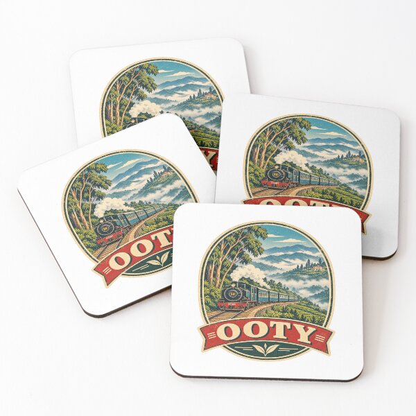 Item preview, Ooty Nilgiri Mountain Railway Vintage Travel Poster designed and sold by Globalcitytees.