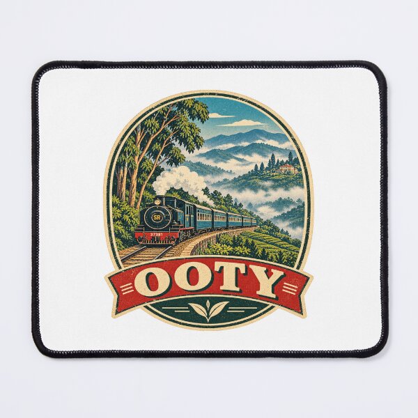 Item preview, Ooty Nilgiri Mountain Railway Vintage Travel Poster designed and sold by Globalcitytees.
