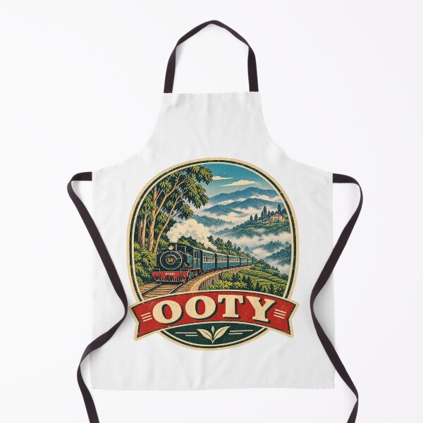 Item preview, Ooty Nilgiri Mountain Railway Vintage Travel Poster designed and sold by Globalcitytees.