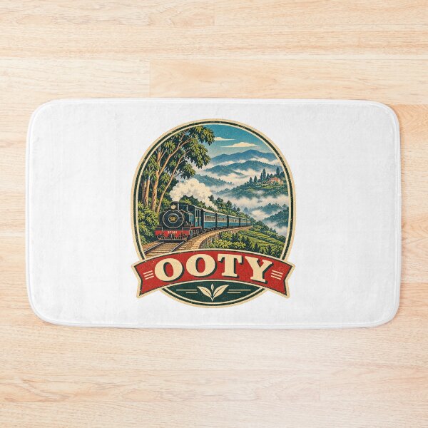 Item preview, Ooty Nilgiri Mountain Railway Vintage Travel Poster designed and sold by Globalcitytees.