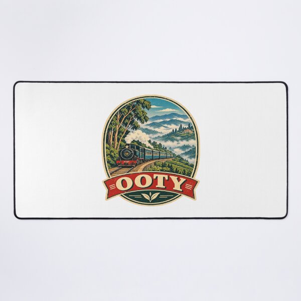Item preview, Ooty Nilgiri Mountain Railway Vintage Travel Poster designed and sold by Globalcitytees.