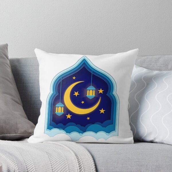 Item preview, Islamic Moon Stars And Lantern - Dark Blue Version designed and sold by 99organizersd.