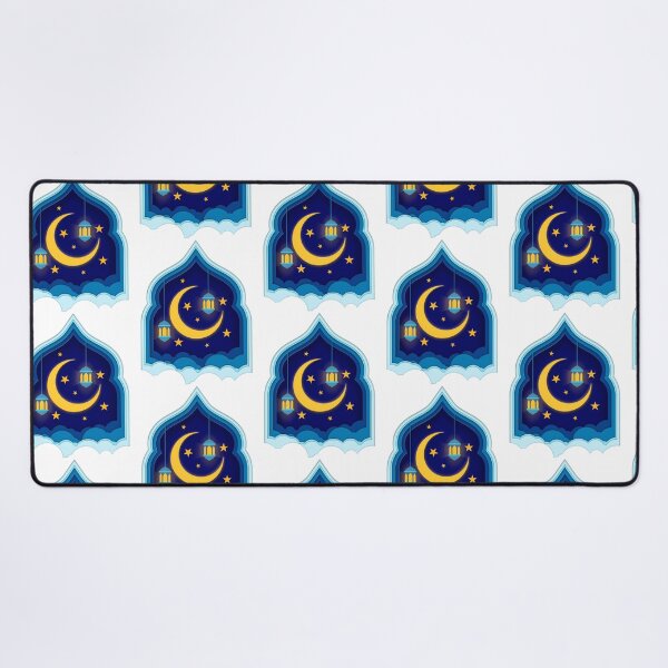Item preview, Islamic Moon Stars And Lantern - Dark Blue Version designed and sold by 99organizersd.