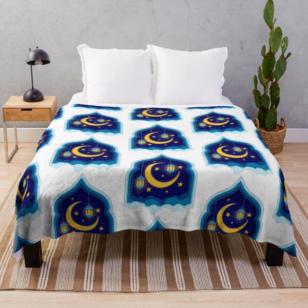 Item preview, Islamic Moon Stars And Lantern - Dark Blue Version designed and sold by 99organizersd.