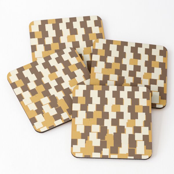 Item preview, 70s Retro Op Art Melting Checkerboard Distortion Abstract Grid Pattern designed and sold by KungPowUnicorn.