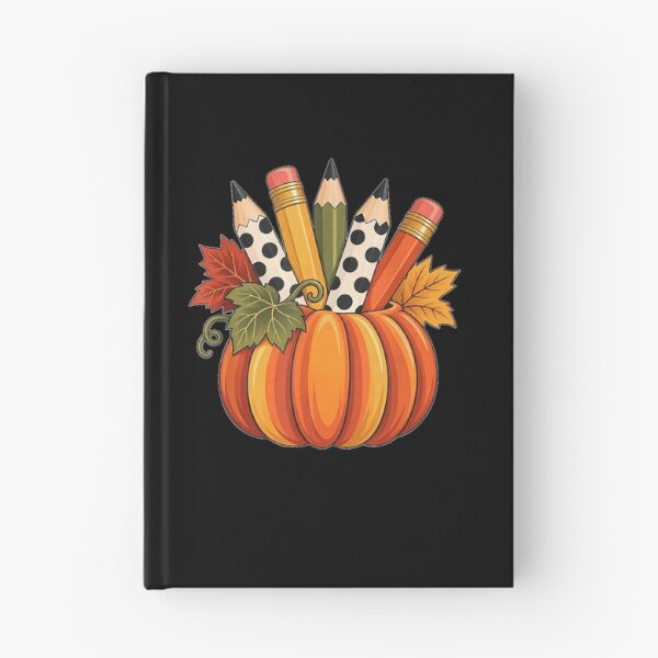 Item preview, Pumpkin with Polka Dot Pencils Retro Fall Teacher or Student  designed and sold by 68MadagascarZoo.