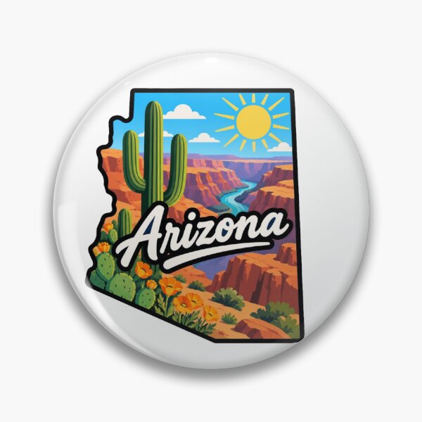Artikelvorschau, Karte des Bundesstaates Arizona entworfen und verkauft von Myra365Art.