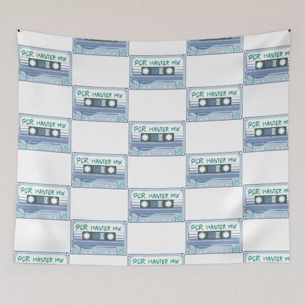 Aperçu de l'œuvre Cassette PCR Master Mix (Bleue) créée et vendue par giffywallss.