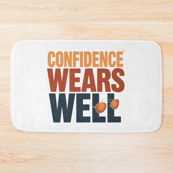 Item preview, Confidence Wears Well. Bold Stylish Statement Typography designed and sold by Aarvya Fashion Club ( A.F.C ).
