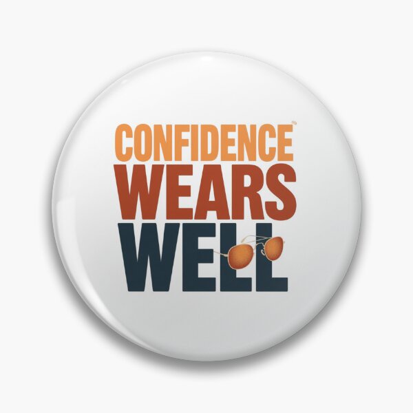 Item preview, Confidence Wears Well. Bold Stylish Statement Typography designed and sold by Aarvya Fashion Club ( A.F.C ).