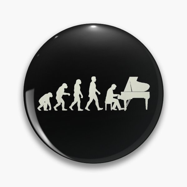 Item preview, Retro Evolution Piano Keys Pianists Classical Music Musician designed and sold by 68MadagascarZoo.